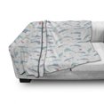 thumbnail image 2 of Dolphin Soft Flannel Fleece Throw Blanket, Rhythmic Playful Big Fish with Balls in Outline Style and Pastel Colors, Cozy Plush for Indoor and Outdoor Use, 60" x 80", Multicolor, by Ambesonne, 2 of 5