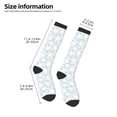 thumbnail image 4 of Fotbe Rabbit And Star print Women's Men's Novelty Crew Socks Cotton Socks Knee High Socks for Walking,Running,Nurses,Pregnancy, 4 of 8