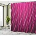 thumbnail image 5 of Ambesonne Magena Shower Curtain, Abstract Striped Art, 69"Wx84"L, Magenta, 5 of 5