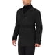 thumbnail image 4 of Abrigo de hombre Inspire Chic, de doble botonadura, con solapa, abrigo tipo trench con cinturón, negro, talla L, 4 of 7