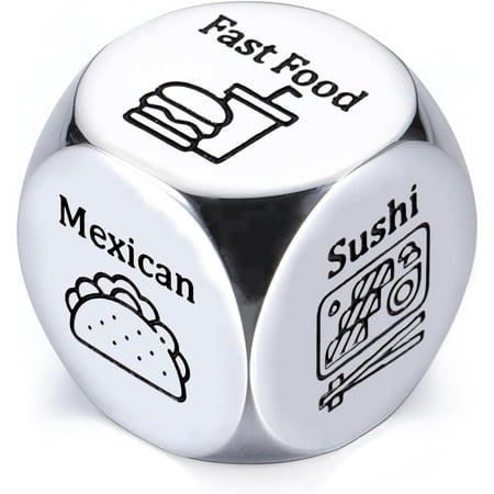 6 Year Anniversary Iron Gift for Him Her – Food Dice Valentines Day Gifts for Couple Boyfriend Husband Christmas Birthday Wedding Honeymoon Gifts Iron Gifts for 6th Anniversary Month