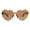 Brown, variant on Womens Heart Shape Rimless Shield Hippie Groove Valentine Sunglasses Yellow