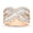 Rose Gold, variant on 1.37 Carat Baguette Crossover Cluster Diamond Ring, Women's Statement Rings, Cocktail Diamond Rings for Women on Solid 14K Gold (H Color, SI1-SI2 Clarity)
