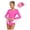 Hot Pink, variant on Doomiva Women's Tassels Gymnastic Leotard Acrobatics V-neck Latin Jazz Dance Bodysuit with Hat Tops Dancewear Black XL