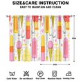 thumbnail image 2 of Ice Cream (5)_13 Curtains-blackout Curtains Bedroom Decor Living Room Darkening Grommet Window Drapes 2 Panels Set 42"x 63", 2 of 2