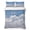 Blue White, variant on Twin XL Quilt Set 68''x98'', Tan Forest Lightweight Summer Bedspread Coverlet Set with 2 Pillow Shams, Trees Woods Vintage Natural Watercolor Breathable All Season Quilt Bedding for Dorm/Guest Room