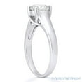 thumbnail image 3 of Round Cut Moissanite by Charles & Colvard Trellis Solitaire Engagement Ring in 14k White Gold, 3 of 5