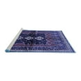 thumbnail image 2 of Ahgly Company Machine Washable Indoor Round Persian Blue Traditional Area Rugs, 3' Round, 2 of 4