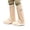 Beige, variant on Tall Rain Shoe Covers Non Slip Pvc Boot Covers With Zipper & Fastening Strap Foldable Rain Overshoes For Outdoor Commuting Travel(White-42Cm)
