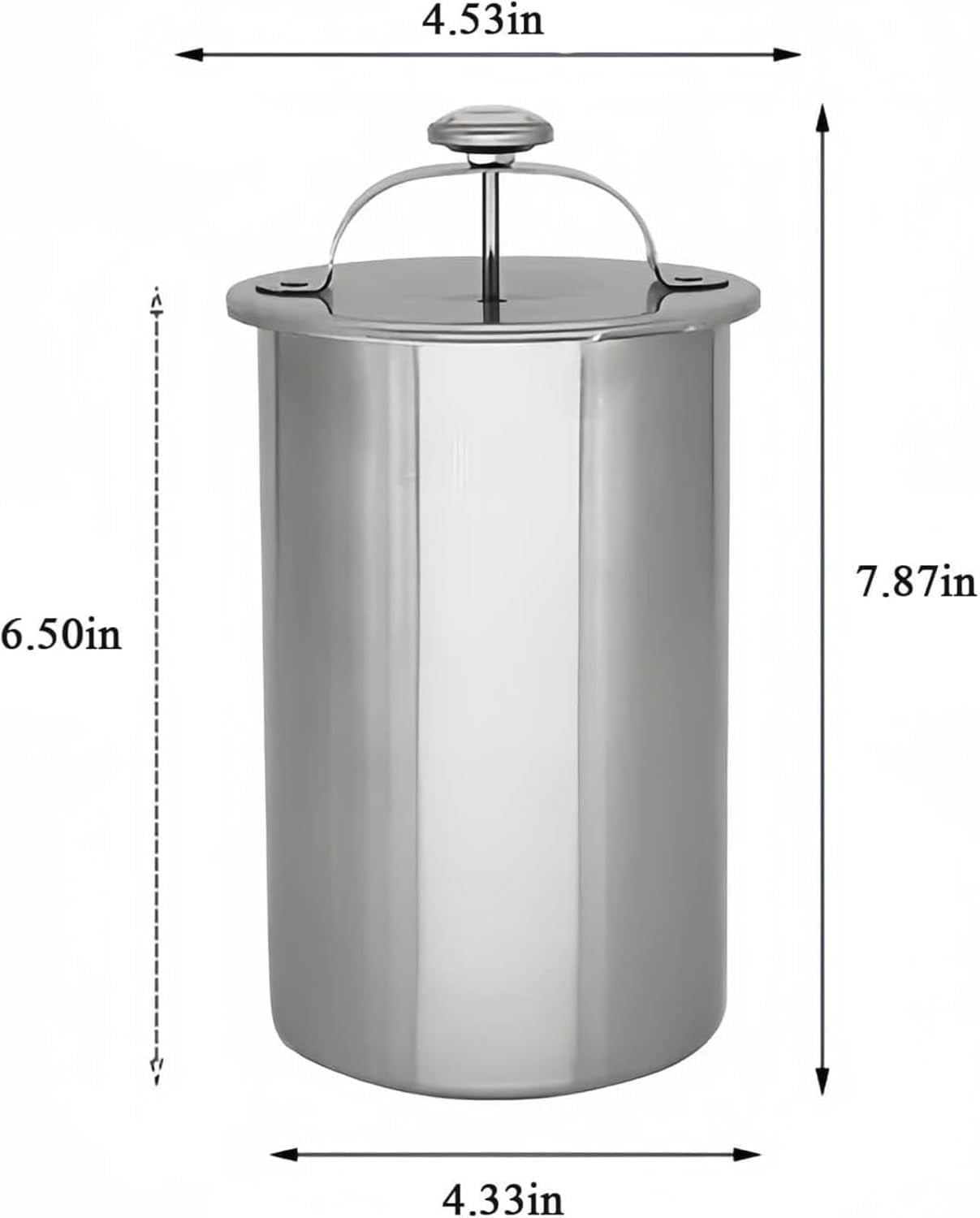 Stainless Steel Deli Meat Press with Thermometer & Spring - 2026 Upgraded Meat Press Mold for Deli Meats, Kitchen Bacon Pressure Cookers Boiler Pot Pan Stove