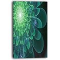 thumbnail image 2 of Perfect Fractal Flower in Soft Green - Floral Canvas Art Print, 2 of 3