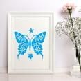 thumbnail image 2 of Jindong Butterfly Painting Template for Card Making Symmetry Hollow Butterflybutterfly Painting Template Embossing Template for Scrapbooking DIY Craft, 2 of 9