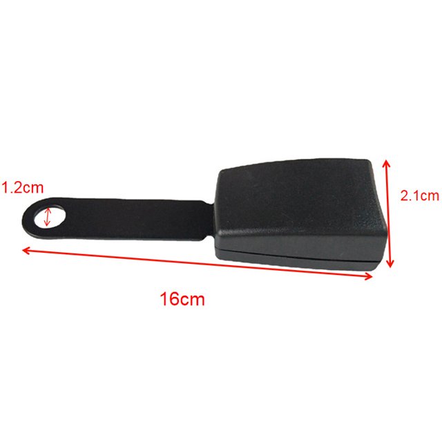 Janrevotw Car Seat Belt Extender Seat Belt Insert Adapter Extension Strap Clip Iron Handle Extension Buckle