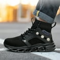 thumbnail image 4 of Steel Toe Cap Work Trainers Men Safety Trainers Women Safety Shoes Work Shoes Lightweight Comfortable Utility Footwear Construction, 4 of 7