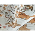 thumbnail image 4 of Ambesonne Dog Lover Quilted Bedspread Set 3 Pcs, Various Domestic Animals, Queen Size, Multicolor, 4 of 5