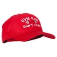 thumbnail image 5 of Gym Hair Don't Care Embroidered Solid Cotton Pro Cap - Red OSFM, 5 of 5