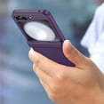 thumbnail image 3 of Designed for Samsung Galaxy Z Flip 5 Case with Hinge Protection, Stylish Frosted PC Drop Protection Shockproof Skin Friendly Phone Case Cover for Samsung Galaxy Z Flip 5 5G - Darkpurple, 3 of 5