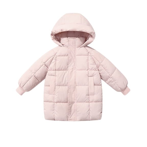 Ruyang Kids Winter Puffer Coat Baby Boys Girls Padded Warm Quilted Down Parka Lightweight Mock Neck Zip Up Hooded Jacket