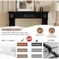 thumbnail image 4 of HOMEDIARY Modern Fireplace Mantel Surround, Decorative Wooden Freestanding Mantel for Electric Fireplace, Waterproof & Anti-Tipping, Premium MDF Mantel with Leg for Living Room, Black, 4 of 7