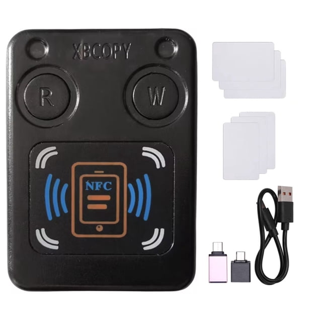 Lector de Tarjetas con Chip Inteligente RFID NFC, Copiadora + 3 Tarjetas CUID/UID IC, 13,56 Mhz, ID 125 K, 250 K, 375 K, Clonador de Token RFID