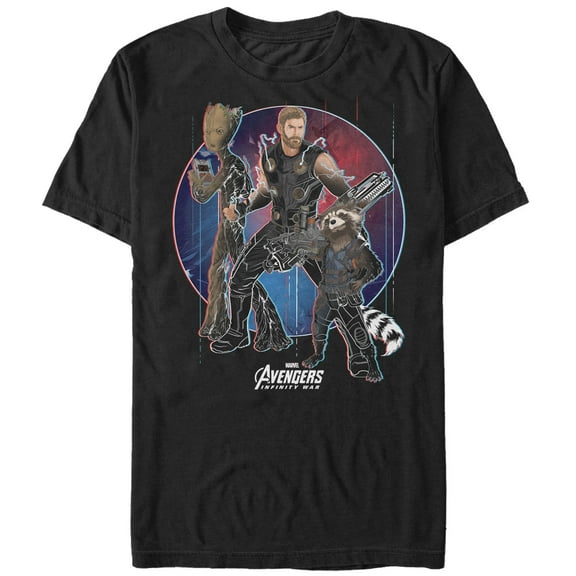 Men's Marvel Avengers: Infinity War New Partners  Graphic Tee Black X Large