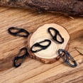 thumbnail image 1 of 5PCS Alloy Metal, Camping Carabiner Keychain Quick Porte Clef Mousqueton Electroplate Clip Hook Release Clip Key Ringblack, 1 of 8