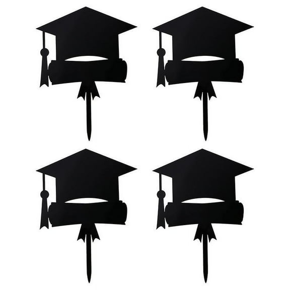 4pcs Graduation Cake Toppers
