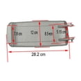 thumbnail image 5 of Motor Genic PU Leather Center Console Armrest Cover Lid For Audi A4 S4 A6 2000-2008 Gray, 5 of 5