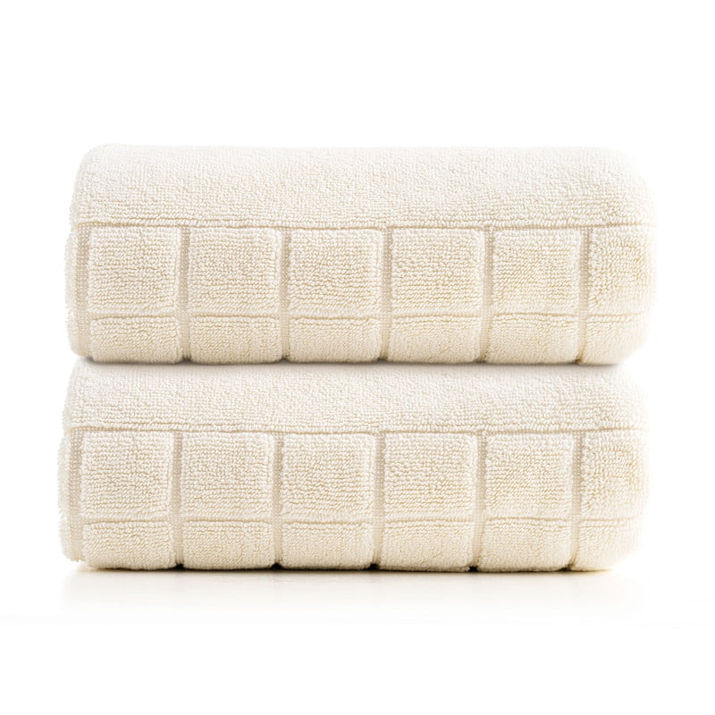 Evimpex Bath Mats, 20 x 36 Inches, 2pcs/set, 100% Ring Spun Cotton - Highly Absorbent, Quick-Dry, Soft, and Machine Washable Shower Bathroom Floor Mat for Home Use