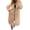 Khaki, variant on hoksml Women's Long Hooded Zip Up Sweatshirt Coat Long Sleeve Casual Maxi Hoodie Jacket with Pockets for Daily Comfort