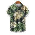 thumbnail image 3 of VBTAPA Mens Big and Tall Hawaiian Shirts Short Sleeve Casual Button Down Shirts Tropical Beach Shirt Sales of Today Green XXXL, 3 of 6