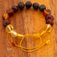 thumbnail image 4 of Amberalia Pulsera para Adulto, modelo ajustable CON nudos entre cada cuenta de Ámbar Báltico (16 cm + 5 cm). Ámbar Importado de Lithuania, Unitalla. Modelo Arcoiris Pulido. Amberalia Pulsera ajustable Adulto, con nudos, 4 of 10