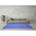 thumbnail image 3 of Ahgly Company Machine Washable Indoor Rectangle Abstract Blue Contemporary Area Rugs, 7' x 10', 3 of 4