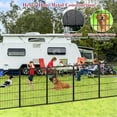 thumbnail image 6 of Jhsomdr Dog Playpen Outdoor 10 Panel 32" Height x 26" Width Pet Fence Heavy Duty Puppy Playpen Dog Exercise Pen with Door for Small/Medium Dogs, 6 of 7
