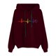 thumbnail image 1 of Gibobby Sudaderas para mujer, Sudaderas casuales para mujer, capucha con cordón, sudadera con capucha, manga larga(Vino,M), 1 of 3