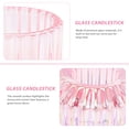thumbnail image 3 of OSALADI 2 Pcs Pink Glass Taper Candle Holders Votive Tealight Crystal Candle Holders Wedding Centerpiece Cups for Home Birthday Party Decor, 3 of 6