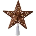 thumbnail image 2 of Northlight Lighted Glittered 5 Point Cut-Out Star Christmas Tree Topper - 9.75" -Red - Clear Lights, 2 of 6