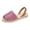 Pink, variant on Rokment Bling Sequin Platform Sandals for Women with Back Strap Bridal Sparkly Leather Peep Toe Espadrilles Chunky Heels Slingback Dressy Summer Shoes Black Size 5.5