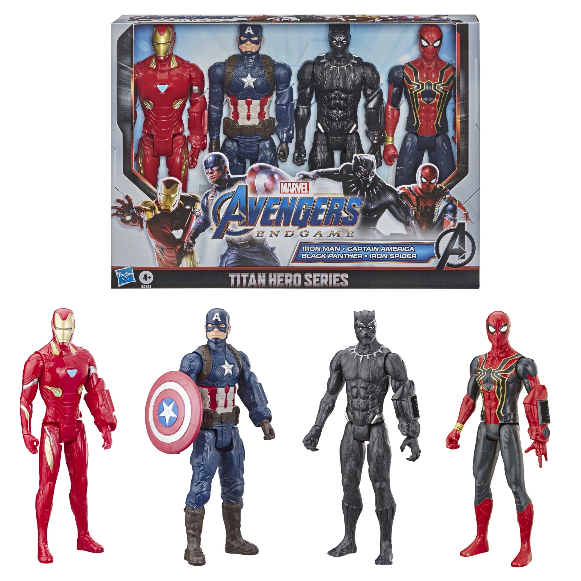 Marvel 4" Superhero Action Figures Spiderman Ironman Hulk Captain America Gift 