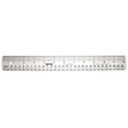 Victor Easy Read 12-Inch Flexible Clear Plastic Ruler, 1/16 Inch ...