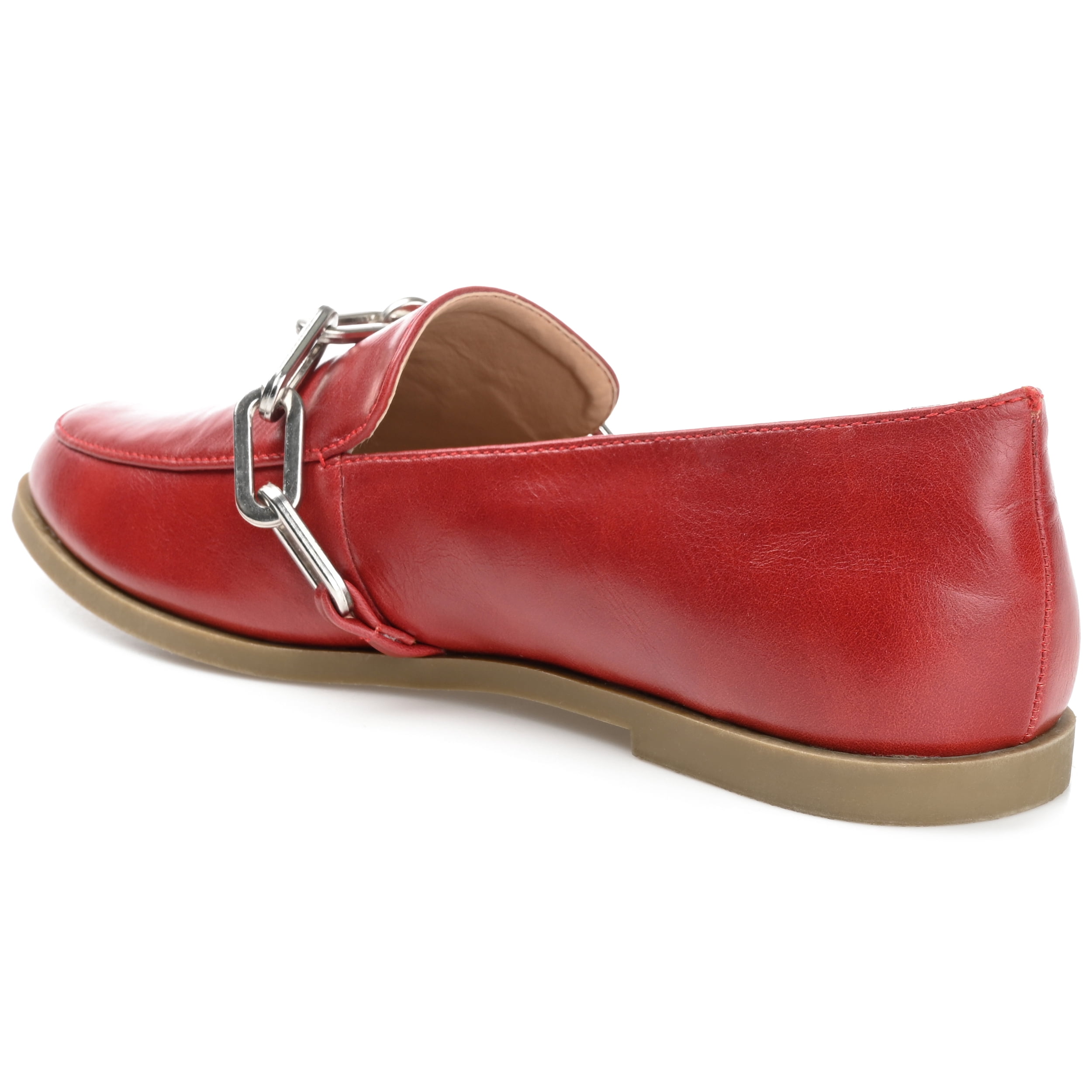Journee Womens Madison Slip On Round Toe Loafer Flats