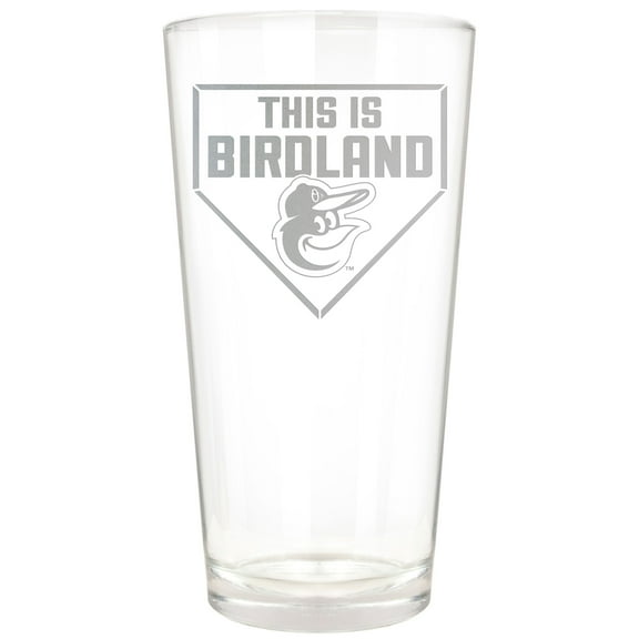 Baltimore Orioles Etched 16oz. Rally Cry Pint Glass