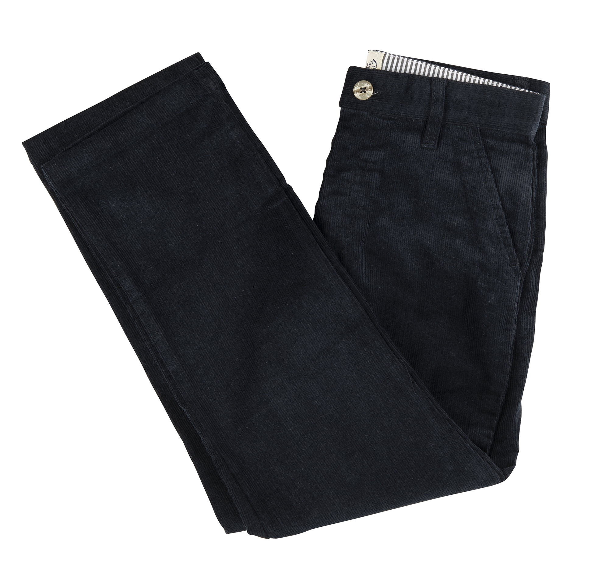 Buyless Fashion Boys Pants Flat Front Fit Casual Corduroy Solid Color