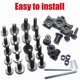 thumbnail image 4 of Kit de Pernos Carenado Motocicleta, 177 Piezas M5 M6 Tornillos Parabrisas Motocicleta Sujetadores Clips Tuerca Accesorios, 4 of 9