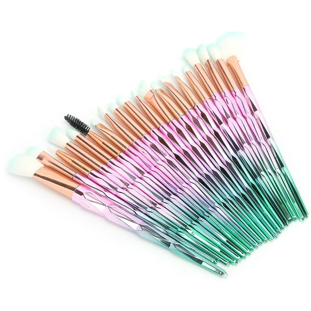 Juego de 20 Brochas de Maquillaje Profesional BuyWeek Facial y en Polvo