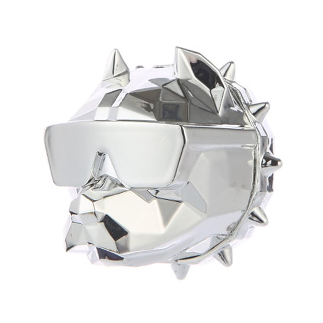 Coche Creativo Bulldog Difusor Exquisita Fragancia Interior Adorno Plata