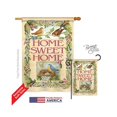 thumbnail image 1 of Breeze Decor 00048 Welcome BirdsSPringtime 2-Sided Vertical Impression House Flag - 28 x 40 in., 1 of 4