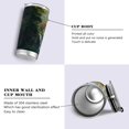 thumbnail image 2 of 11oz Stainless Steel Tumbler with Straw, Double Wall Insulated Travel Tumbler Fantasy City Bridge, 2 of 8