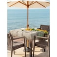thumbnail image 3 of Outdoor Tablecloths with Umbrella Hole & Zipper, Sunflower 54x54 Inch Square Tablecloths, Yellow Floral Waterproof Table Cloth, Patio/Pool/Picnic Table Covers, 3 of 8