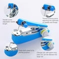 thumbnail image 5 of Mini Portable Handheld Sewing Machine for Clothes Fabric Repair, Quick Stitch Mender for Jeans Curtains Emergency Repairs, 5 of 7